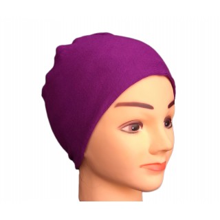 Hijab cap - Jersey under scarf in violet color